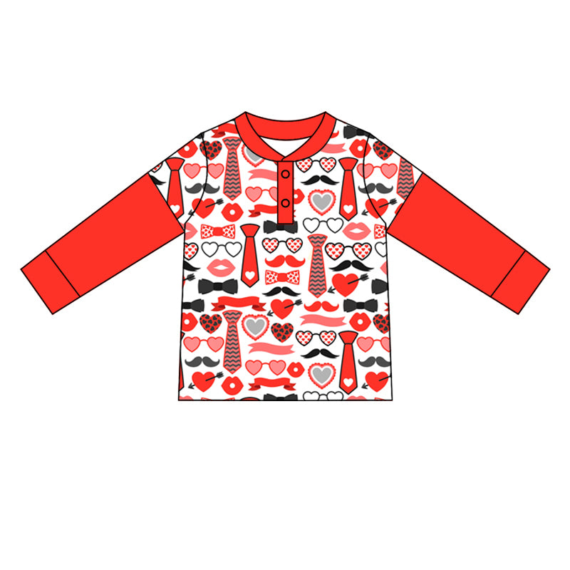 10.2 custom each style moq 5 eta 4-6week baby boys clothes red long sleeve top