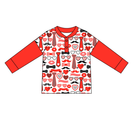 10.2 custom each style moq 5 eta 4-6week baby boys clothes red long sleeve top