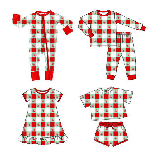 25.10.13 custom each style moq 5 eta 6-8week Sibling Sisters strawberry baby girl long sleeve pants sets and shorts sets and dress and rompers match family design