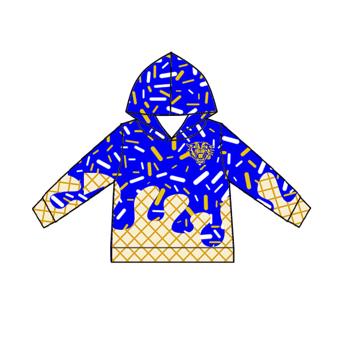 Custom moq 5 mix size milk silk baby girls clothes team blue hooded long sleeve tops and short sleeve top and dress and pants and shorts-25.7.1