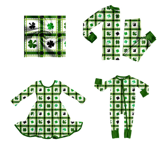 25.9.12 custom each style moq 5eta 6-8week Sibling Sisters green baby girl long sleeve pants sets and dress and rompers match family design