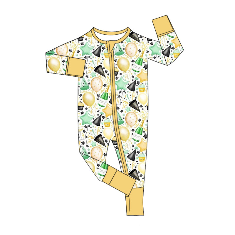 7.31 custom each style moq 5eta 4-6week Sibling Sister happy new year baby boys sets and rompers match family design