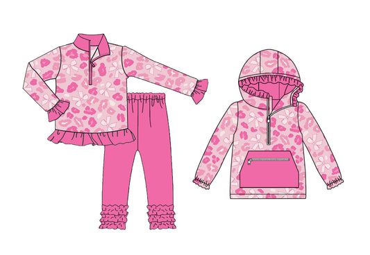 25.9.13 custom each style moq 5eta 6-8week Sibling Sisters bow baby girl long sleeve pants sets and top match family design