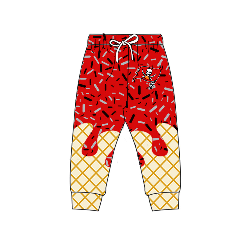 Custom summer teams baby girls clothes team red hooded long sleeve tops and short sleeve top and dress and pants and shorts-25.6.19