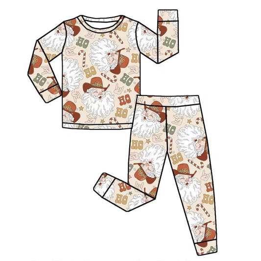 Custom moq 5 mix size milk silk summer baby boy clothes Christmas long sleeve pants sets-25.8.9