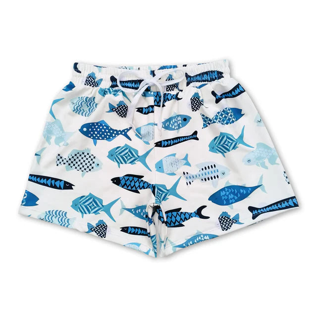 RTS NO MOQ（In Stock)Baby Boys Summer Red Alligator Trunks Swimsuits Swimwears
