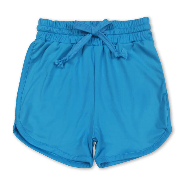 RTS NO MOQ Sibling Baby Girls Belt Yoga Shorts Bottoms