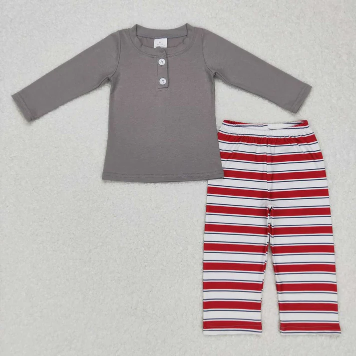 RTS NO MOQ Sibling Baby boy clothes long-sleved trousers suit & rompers