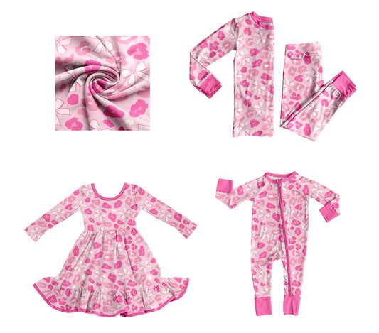 25.9.13 custom each style moq 5eta 6-8week Sibling Sisters bow baby girl long sleeve pants sets and dress and rompers match family design