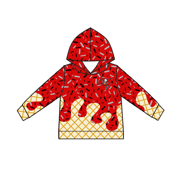 Custom summer teams baby girls clothes team red hooded long sleeve tops and short sleeve top and dress and pants and shorts-25.6.19