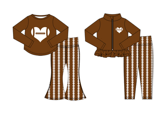 25.10.20 custom each style moq 5 eta 6-8week Sibling Sisters love baby girl long sleeve pants sets 2 match family design