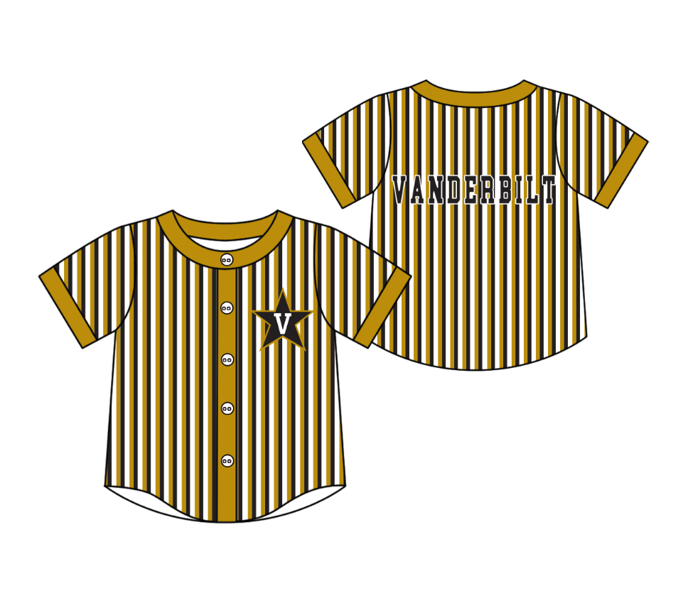 Custom moq 5 mix size milk silk summer teams Yellow Striped Short-Sleeved Button-Down Shirt for Baby Boy Outfit