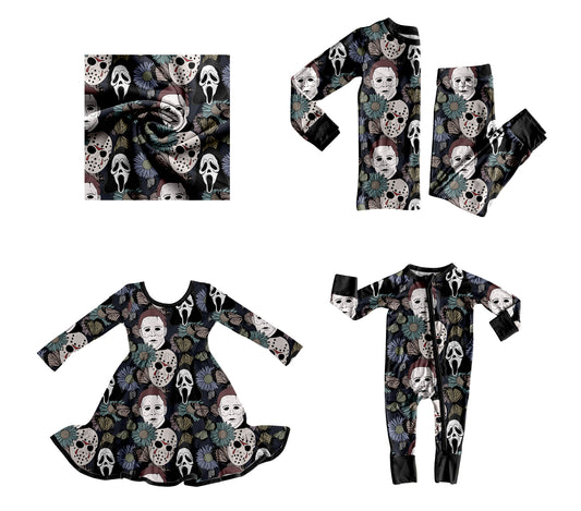 25.8.5 custom each style moq 5eta 4-6week Sibling Sisters black baby girl long sleeve pants sets and dress and rompers match family design