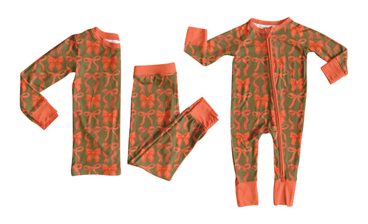 25.7.26 custom each style moq 5eta 4-6week Sibling Sister bow baby girl long sleeve pants sets and rompers match family design