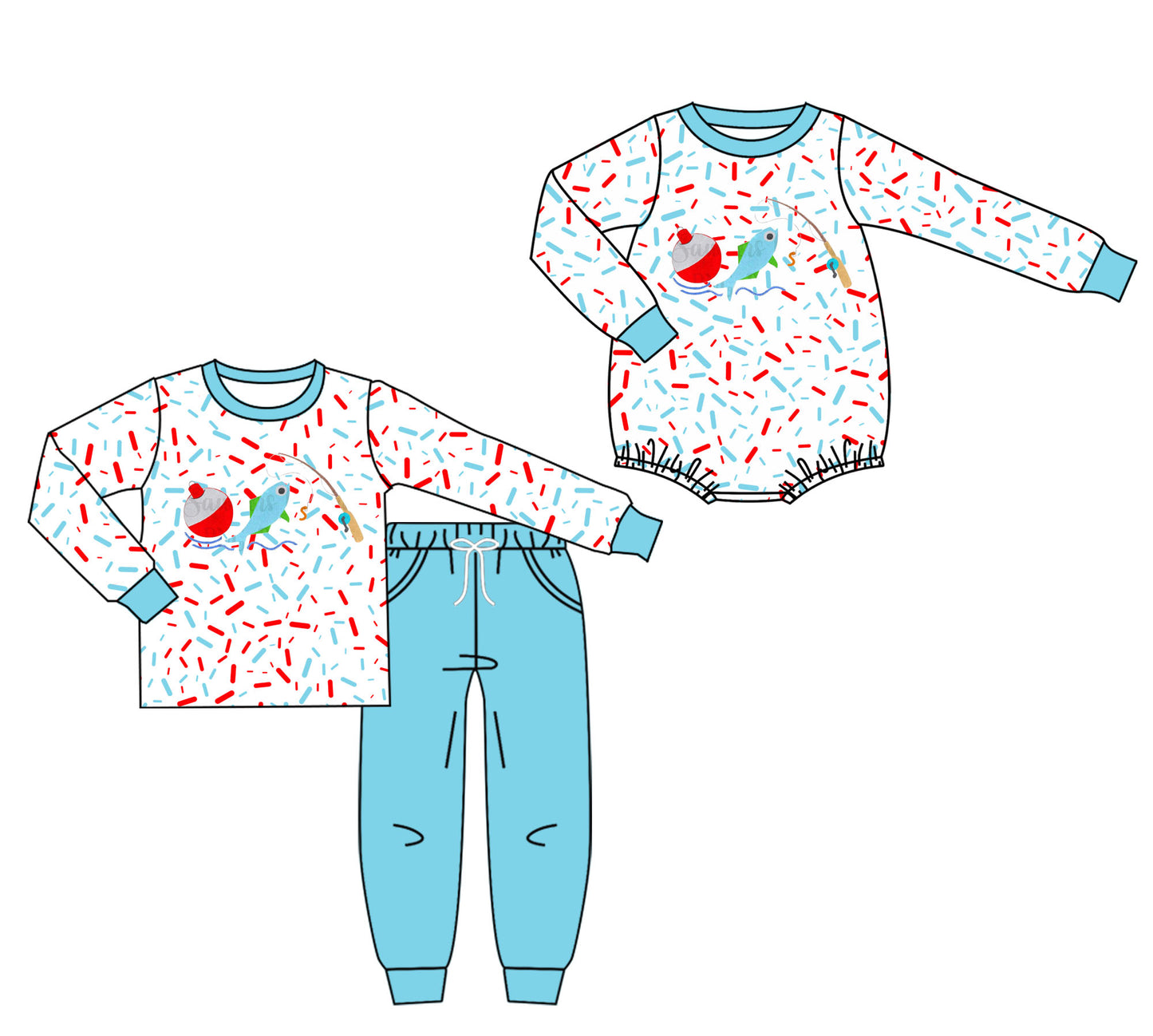 25.7.25 custom each style moq 5eta 4-6week Sibling Sister baby boy long sleeve pants sets and rompers match family design