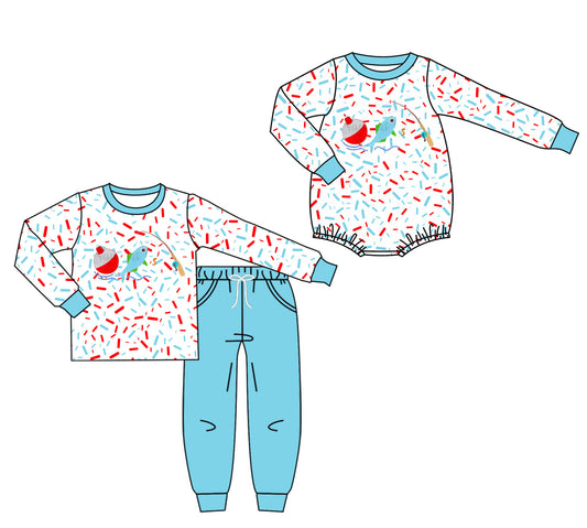 25.7.25 custom each style moq 5eta 4-6week Sibling Sister baby boy long sleeve pants sets and rompers match family design