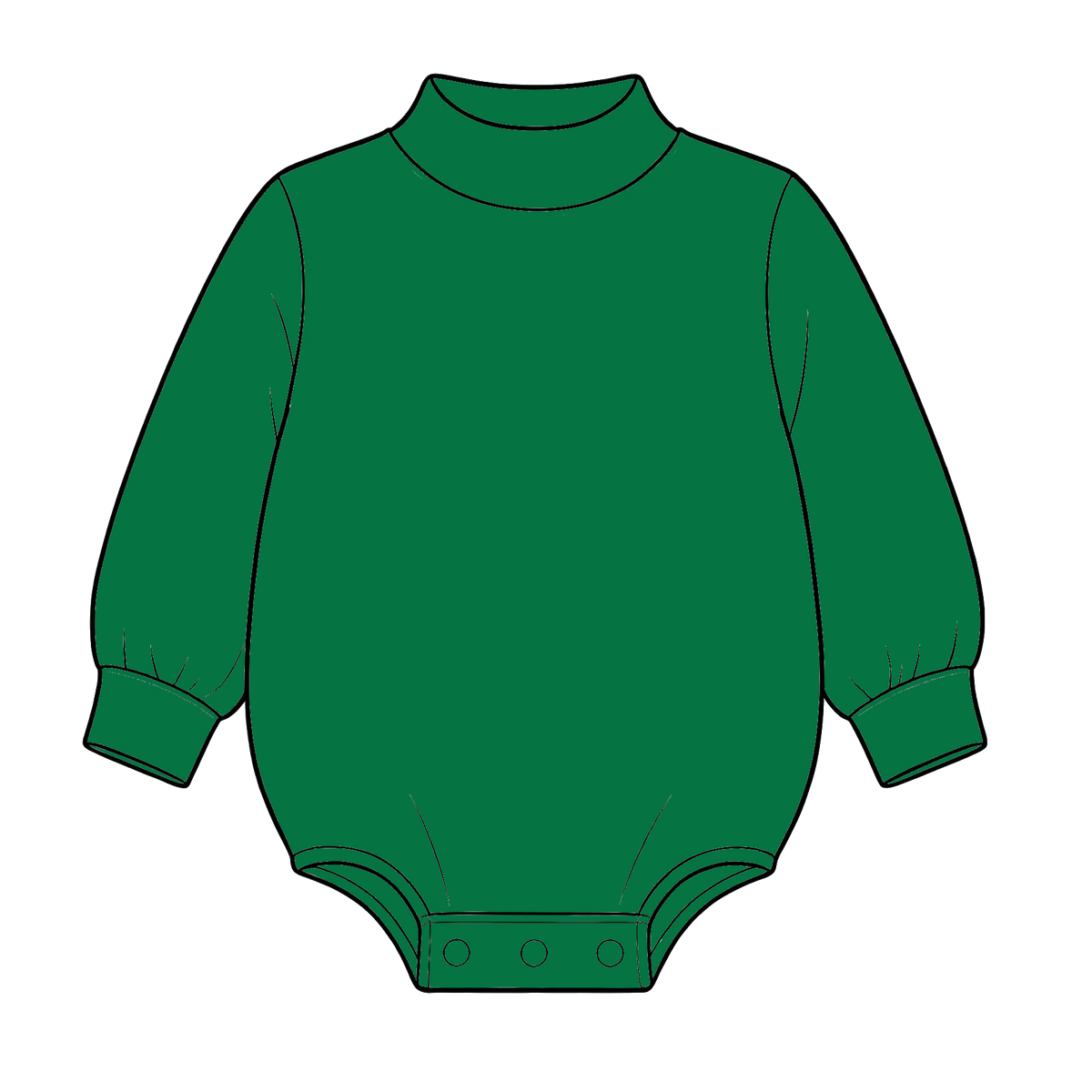 custom moq 5 mix size High Neck Baby Kids Solid Mock Neck Long Sleeve Bubble Romper