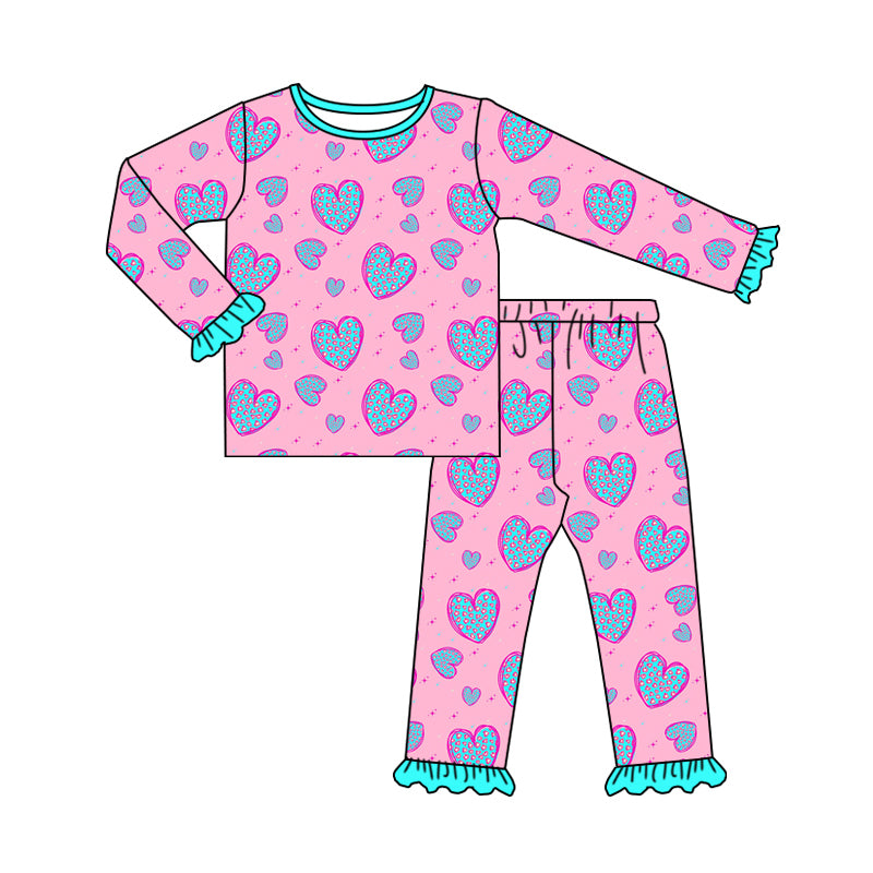 9.10 custom each style moq 5eta 4-6week Sibling Sister love pink baby girl sets and dress and rompers match family design
