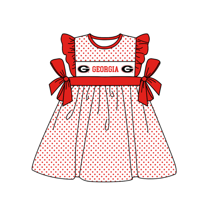 Custom moq 5 mix size milk silk summer teams Boys Short Sleeve Red Top Striped Shorts Set With Matching Romper Girls Flutter Sleeve Polka Dot Dress Romper