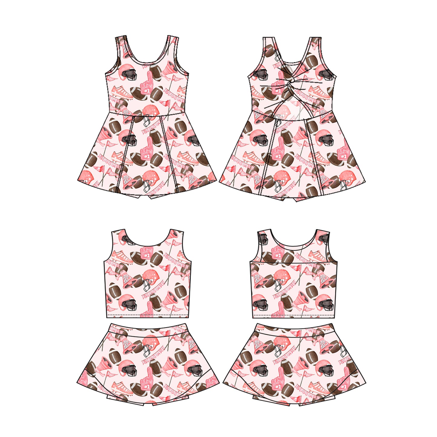 3.15 custom each style moq 5eta 4-6week Sibling Sister rugby baby girls clothes Short sleeve yoga dress 1 and dress 2 match family design