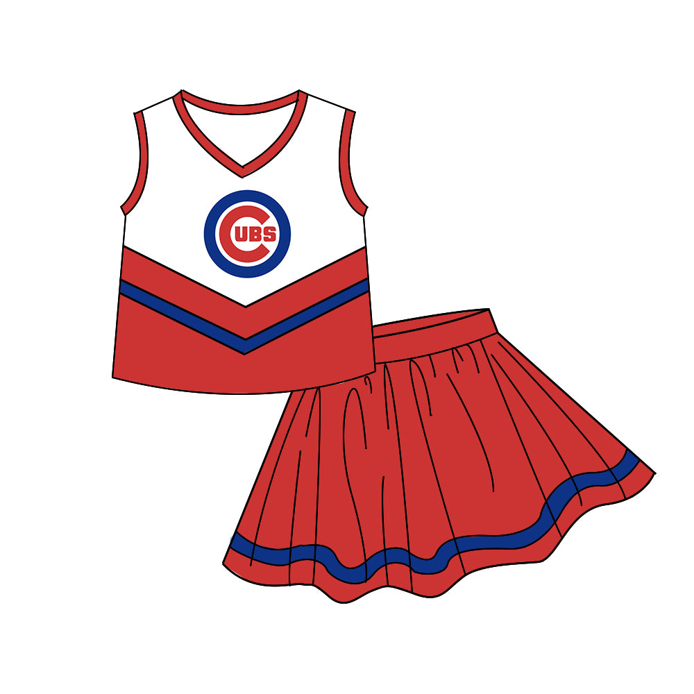Custom moq 5 mix size milk silk summer teams Girls Red Long Sleeve Top Matching Short Sleeve Striped Polka Dot Bow Set Boys Tops