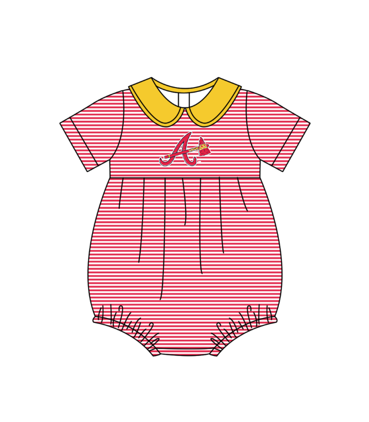 Custom moq 5 mix size milk silk summer teams Baby Boys And Girls Red Short-Sleeved Shirt And Shorts Set Matching Striped Rompers Outfit Set