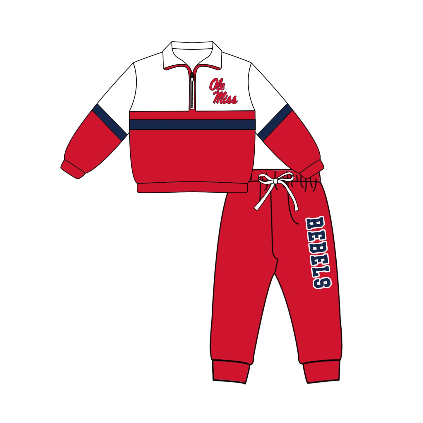 Custom moq 5 mix size summer teams Girls Polka Dot Top Shorts Set Red Bows Top Skirt Short Set Zipper Pullover Pants Set
