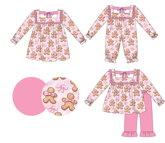 25.5.16 custom each style moq 5eta 4-6week Sibling Sisters Christmas bow baby girl long sleeve pants sets and dress and rompers match family design