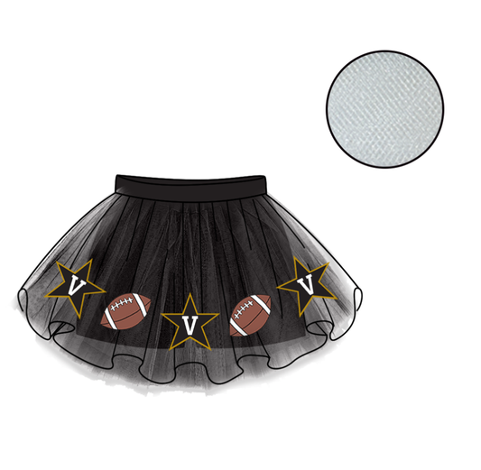 Custom moq 5 mix size milk silk summer teams Baby Girl's Black Mesh Skirt Summer Outfit Team Clothing