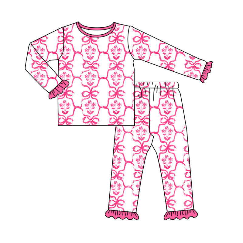 7.19 custom each style moq 5eta 4-6week Sibling Sister floral pink baby girls sets and dress and rompers match family design