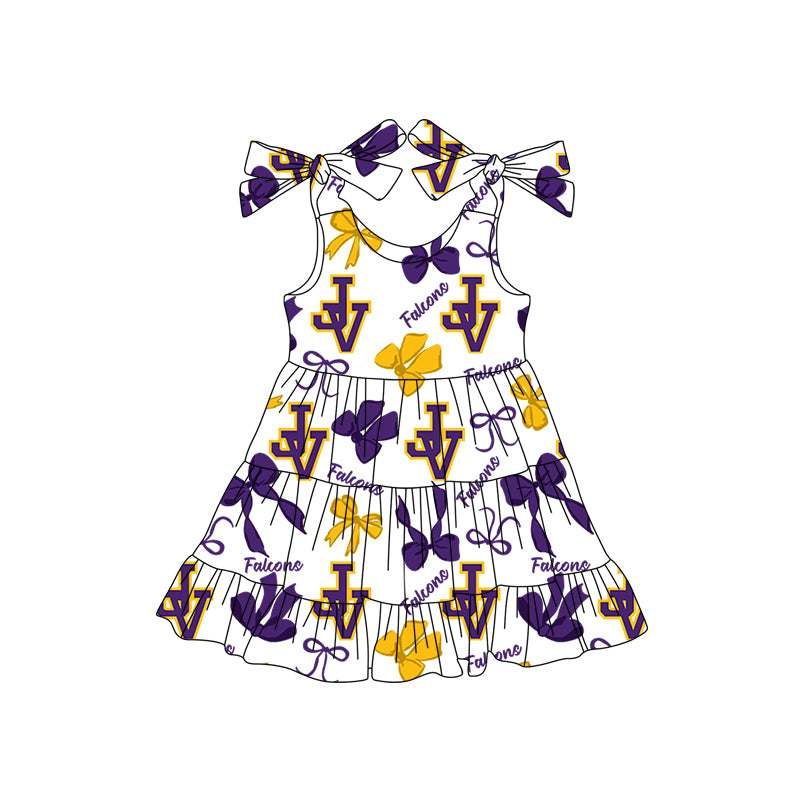 Custom moq 5 mix size milk silk summer teams baby girls clothes bow purple hooded long sleeve pants sets and skirts sets and dress 1 and dress 2 and top-25.8.4