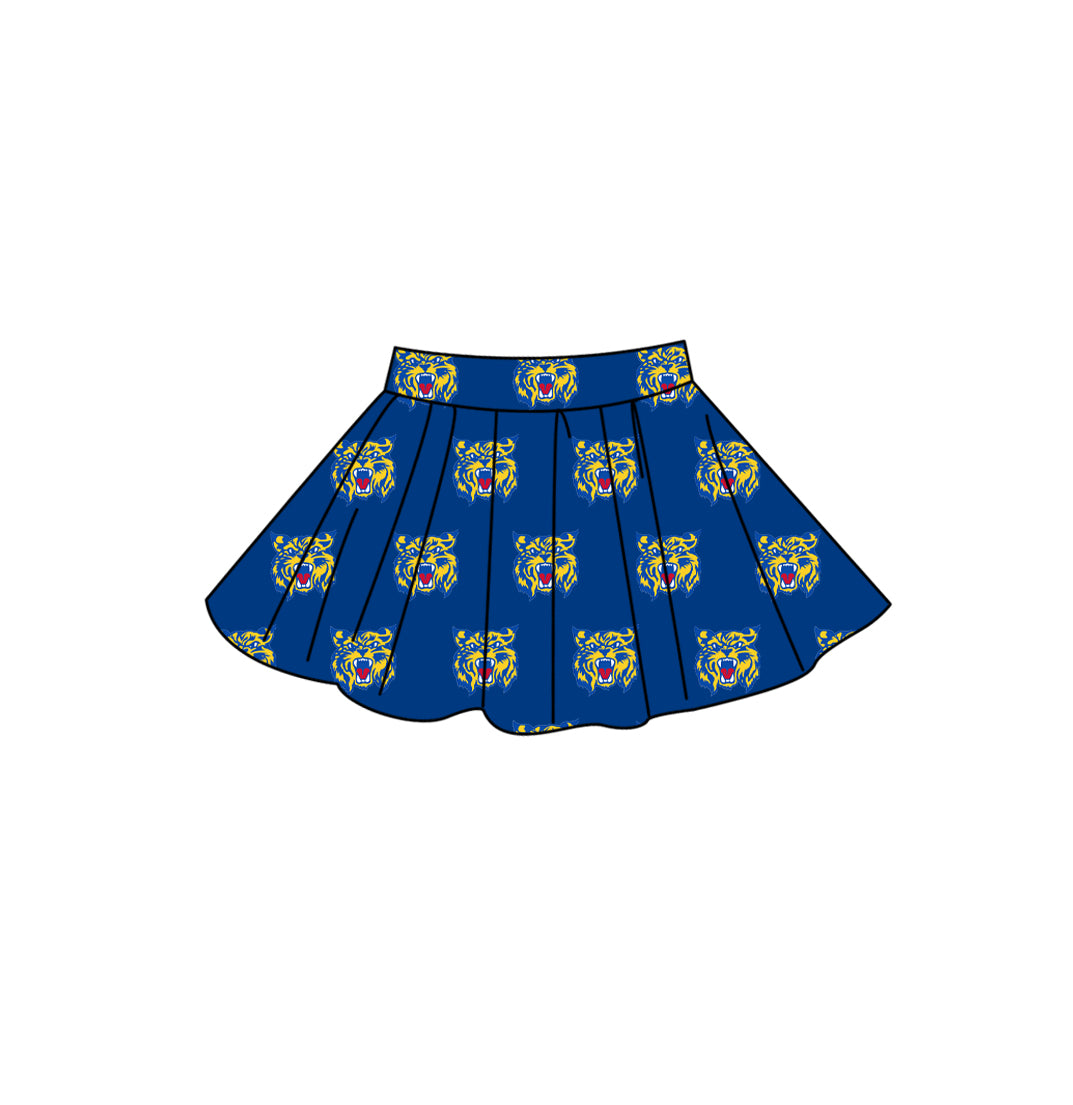 Custom moq 5 mix size summer teams Adult Women Solid Color Casual Summer Team Skirt
