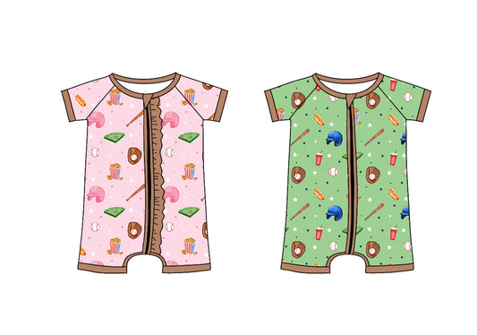 3.8 custom each style moq 5eta 4-6week Sibling Sister baby girl short sleeve romper 1 and romper 2 match design