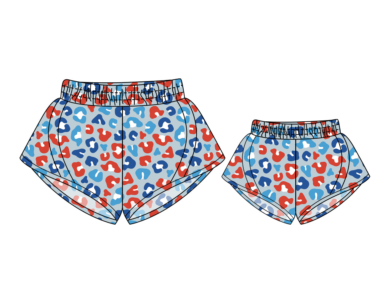 3.5 custom each style moq 5eta 4-6week Sibling Sister yoga kids shorts and adult shorts match design