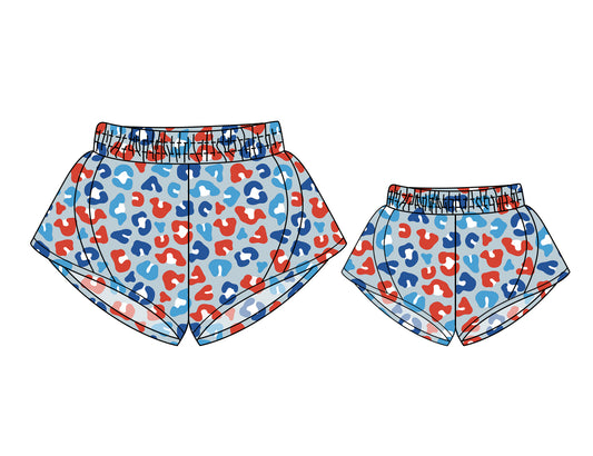 3.5 custom each style moq 5eta 4-6week Sibling Sister yoga kids shorts and adult shorts match design