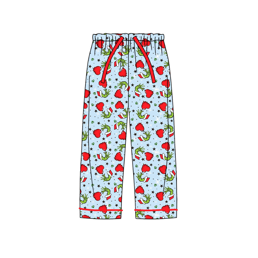 7.6 custom each style moq 5eta 4-6week adult clothes Christmas red adult man pants adult men