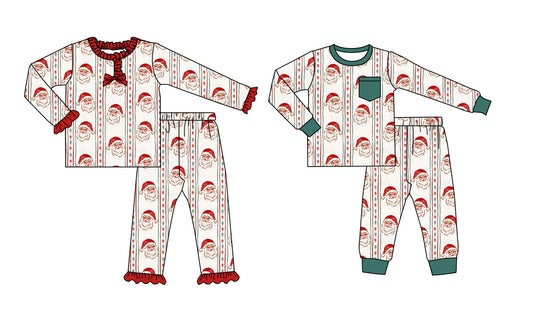25.8.20 custom each style moq 5 eta 4-6week Sibling Sisters Christmas baby girl long sleeve pants sets 2