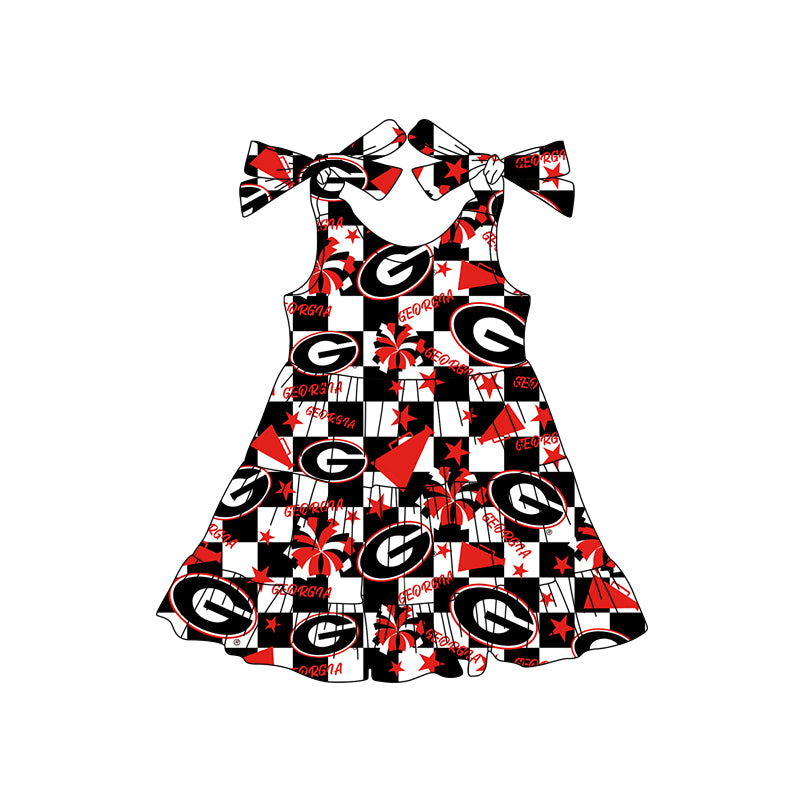 Custom moq 5 mix size milk silk summer teams baby girls clothes team red sleeveless shorts sets and skirts sets and dress and jumpsuit-25.7.16