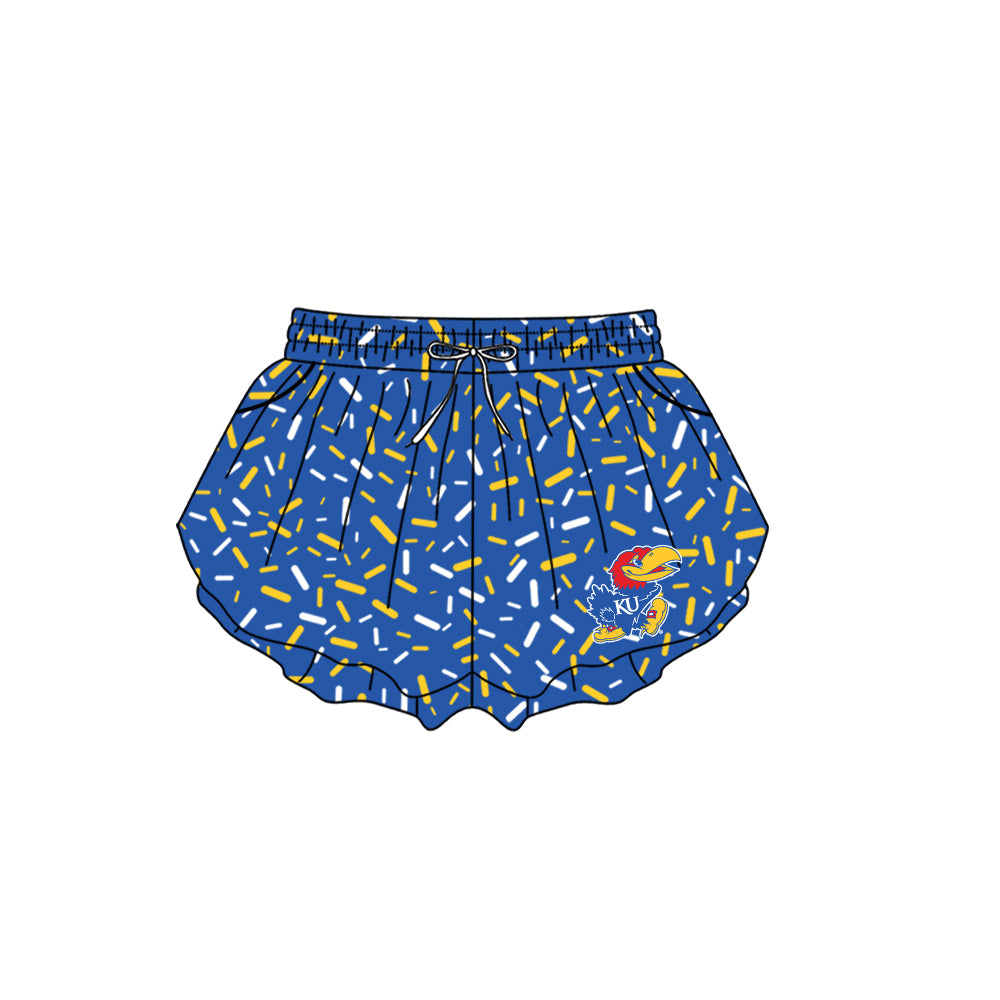 Custom moq 5 mix size milk silk summer teams Baby Camo Hooded Short Sleeve Top and Shorts Set Blue Ice Cream Drips Hooded Top with Matching Shorts