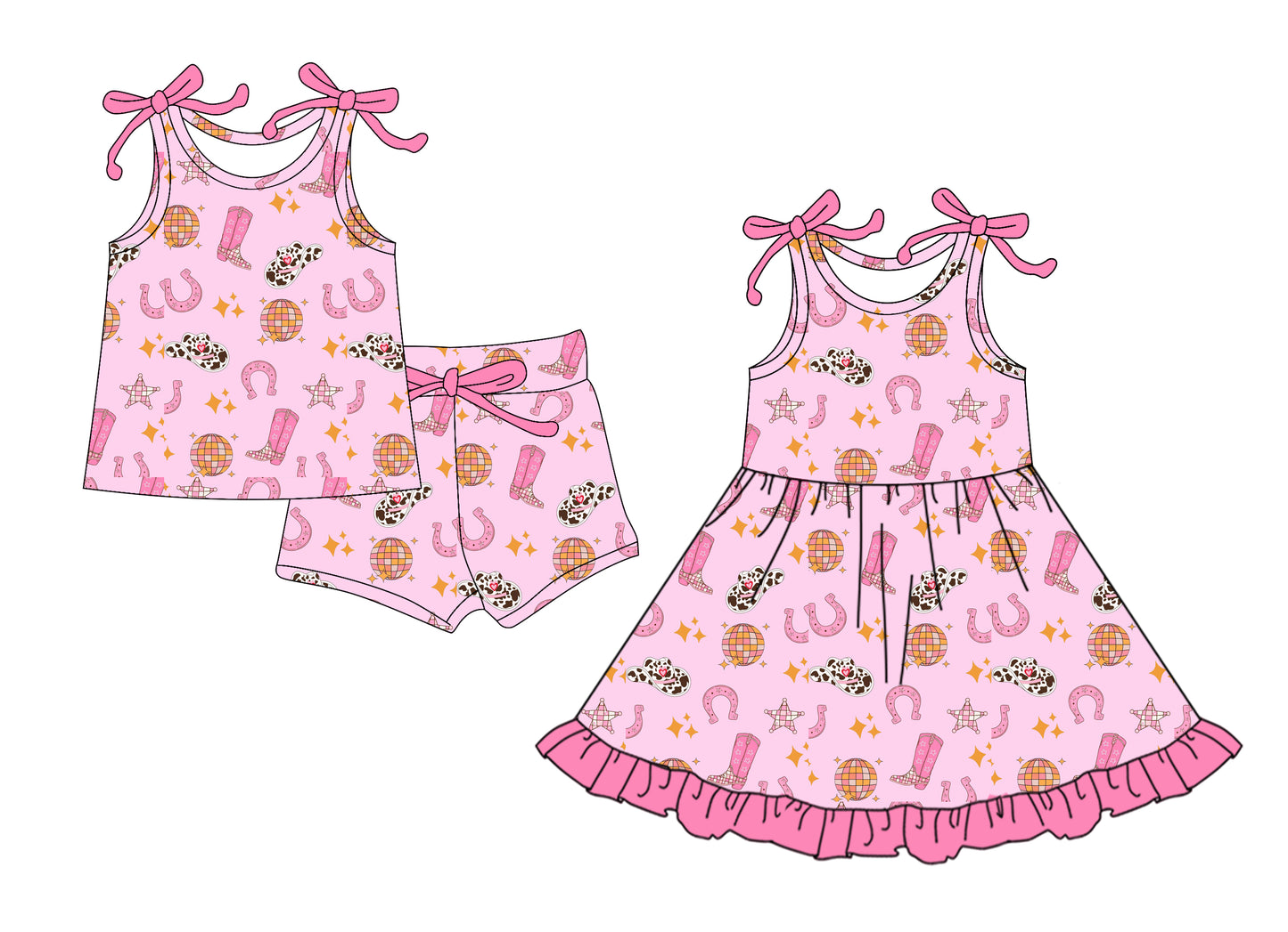 25.12.20 custom each style moq 5 eta 6-8week Sibling Sister boots baby short sleeve shorts sets and dress match design