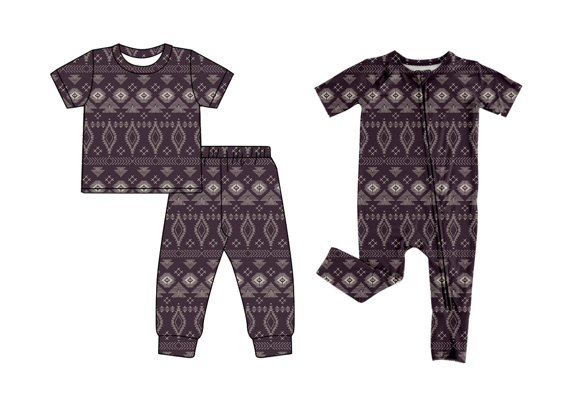 25.12.5 custom each style moq 5 eta 6-8week Sibling Sisters geometric baby boy clothes short sleeve pants sets and romper match family design