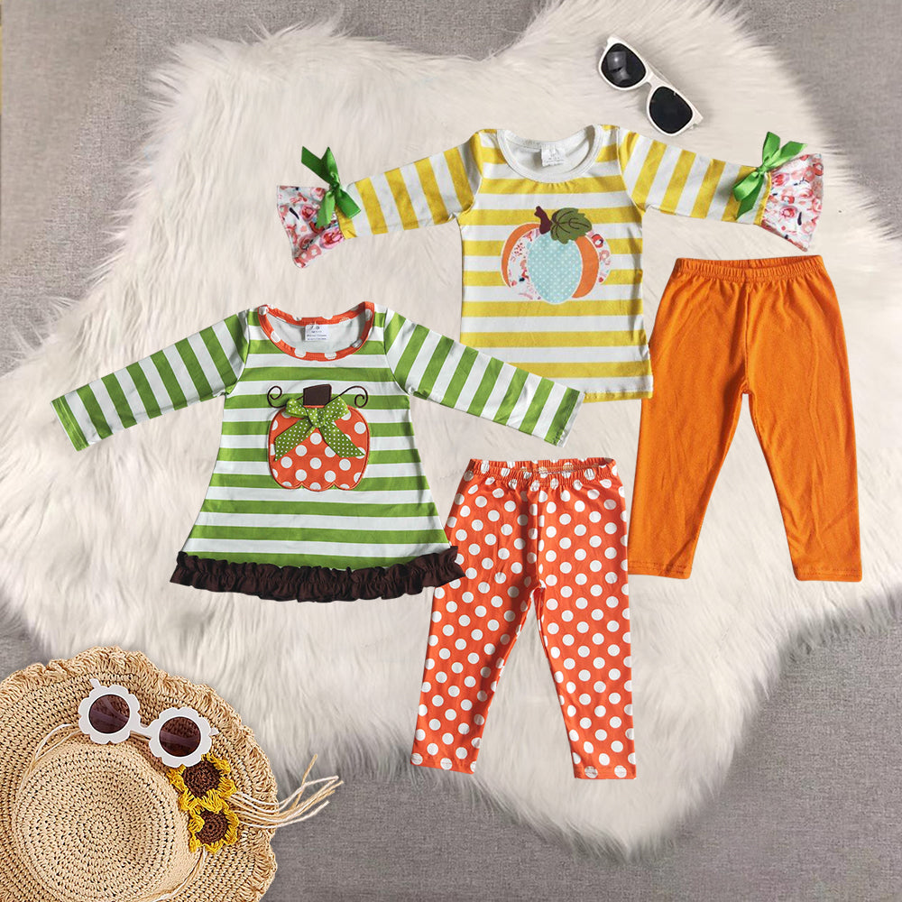 RTS NO MOQ Sibling baby girls clothes halloween long-sleeved trousers suit