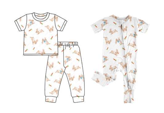 25.10.9 custom each style moq 8 eta 6-8week Sibling Sisters bunny baby boy clothes short sleeve pants sets and romper match family design