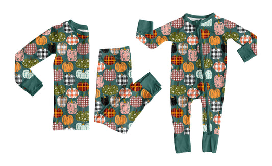 25.8.13 custom each style moq 5eta 4-6week Sibling Sister pumpkin baby boy long sleeve pants sets and rompers match family design