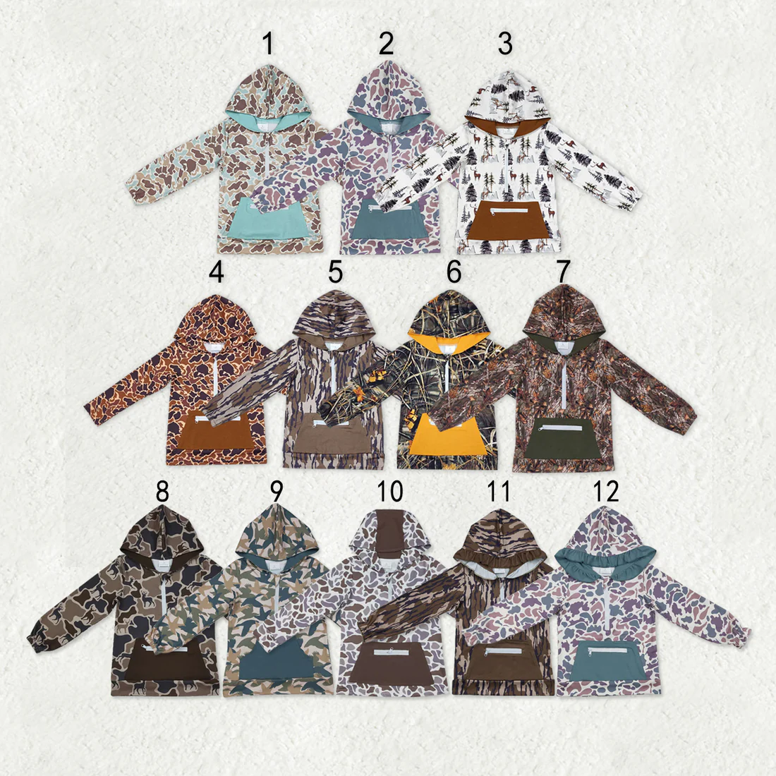 RTS NO MOQ Sibling Baby boys clothes Geometric pullover hooded long sleeve tops