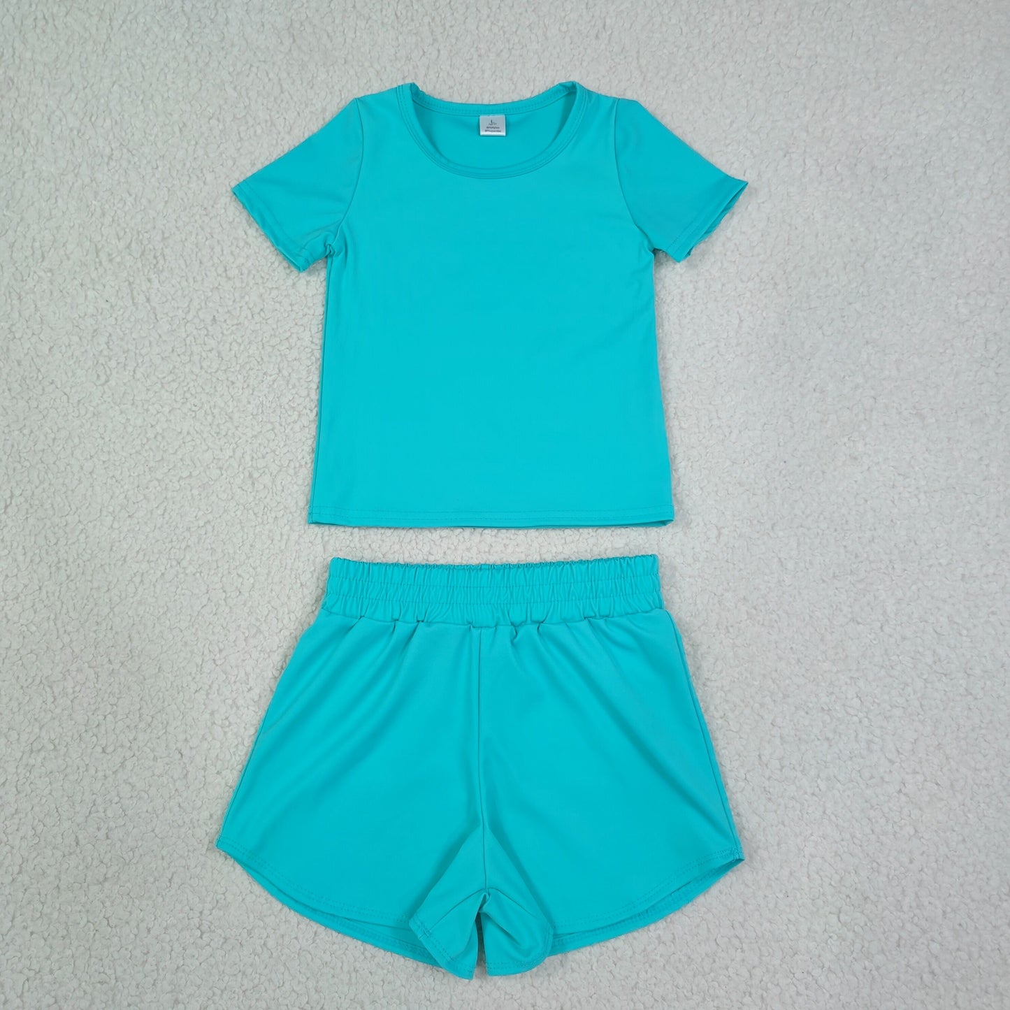 NEW RTS NO MOQ  yoga fabric SS0907+GT1640 SOLID COLOR yoga fabric summer sets