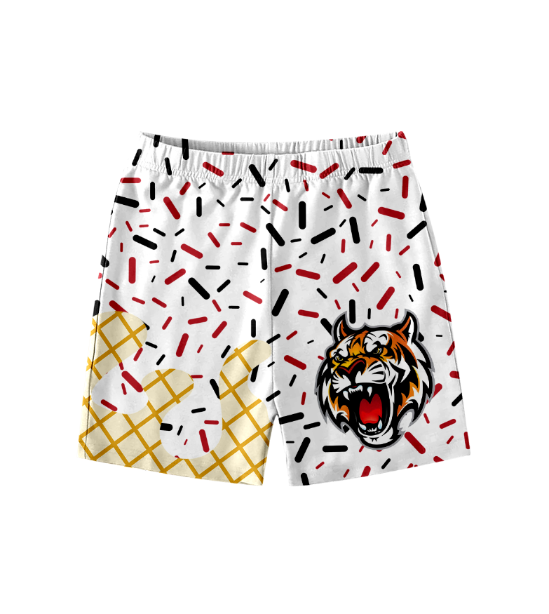 custom moq 3 eta 6-8weeks baby boys clothes team colors summer shorts