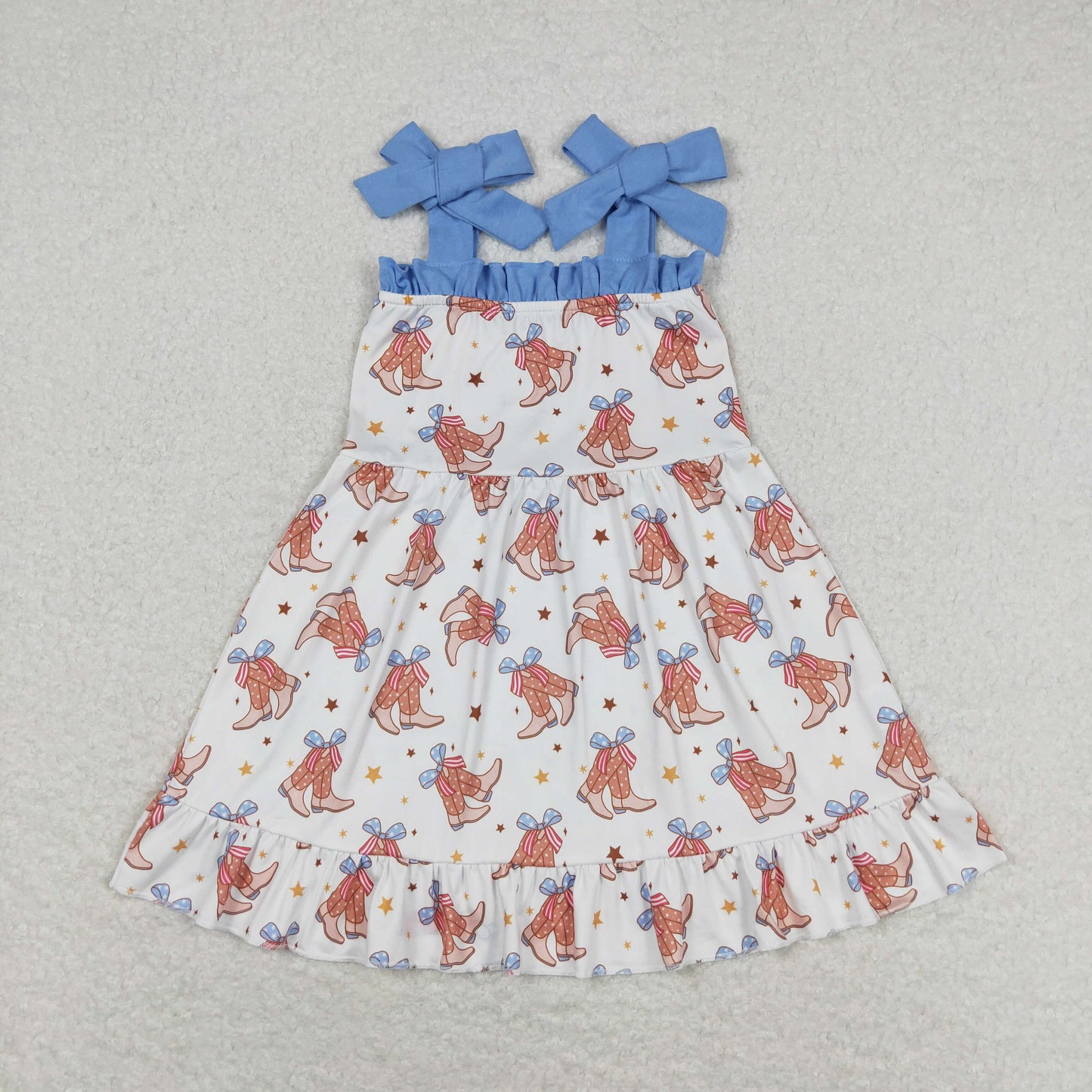 RTS baby girls clothes boots short Sleeve dress romper