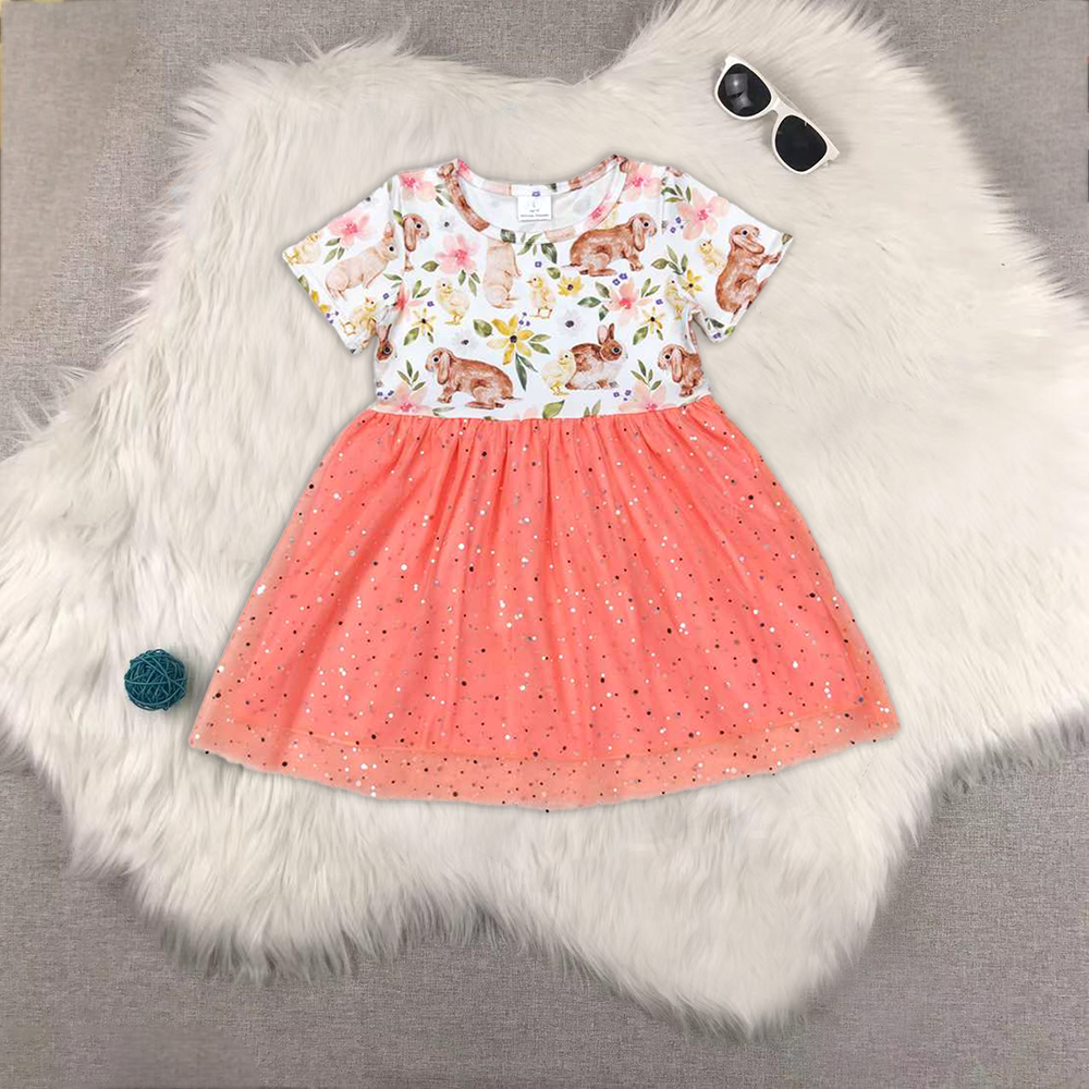 RTS baby girls clothes short Sleeve dress