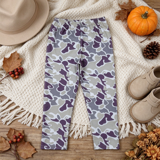 NEW RTS NO MOQ milk silk P1191 Baby Boys Grey Camo Leggings Pant Bottom